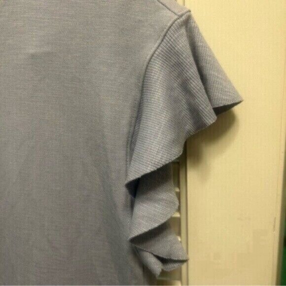 Lilla | P Anthropologie shift dropwaist dress Small Blue Flutter Fairy Peasant - Picture 7 of 8